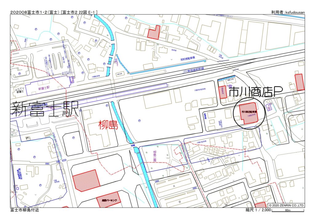⑥㈱市川商店月極駐車場
